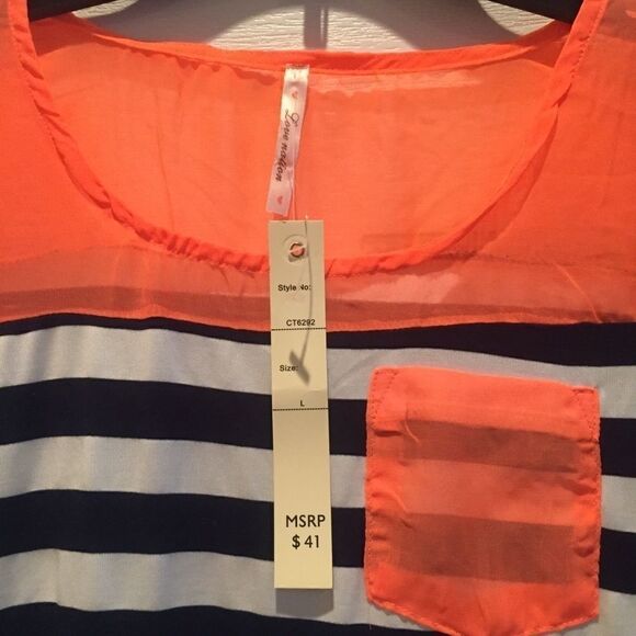 Love Nation Striped Top - Picture 3 of 6